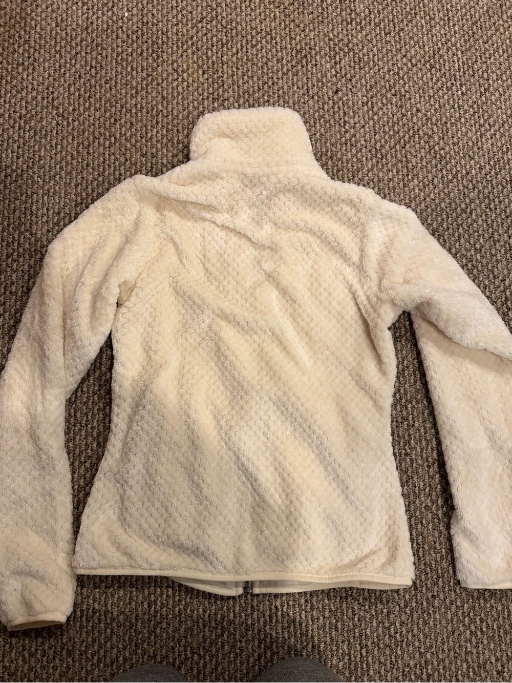 NWT Columbia Cream Plush Full-Zip Light Fleece Jacket XS - Picture 8 of 8